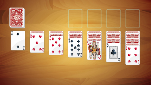 Solitário KLONDIKE DUPLO de 3 cartas — jogar grátis em GAMEZZ Online